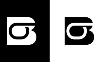 Initial Letter bo, ob abstract company or brand Logo Design