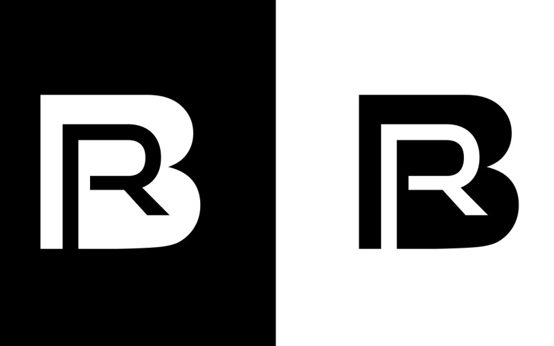 Initial Letter br, rb abstract company or brand Logo Design Logo Template