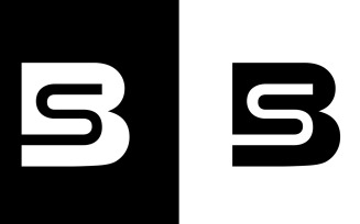 Initial Letter bs, sb abstract company or brand Logo Design
