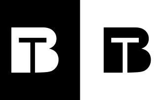 Initial Letter bt, tb abstract company or brand Logo Design