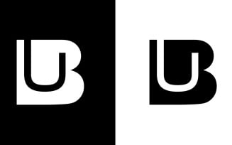 Initial Letter bu, ub abstract company or brand Logo Design