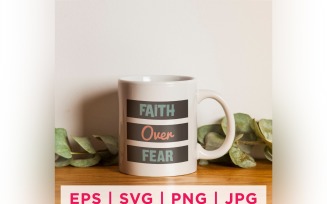 Faith Oven Fear Faith Quote Stickers