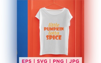 Little Pumpkin Lotta Spice Fall Sticker Design