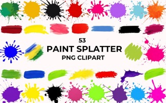 53 Paint Splatter PNG Clipart