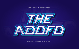 Adofo Sport Cool Typeface
