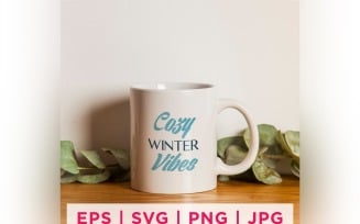 Cozy Winter Vibes Winter Sticker Design