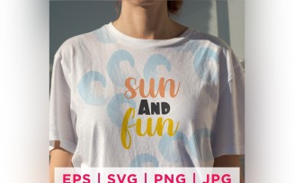 Sun And Fun Summer Sticker Design