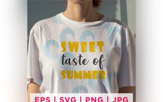 Sweet Taste Of Summer Sticker Design