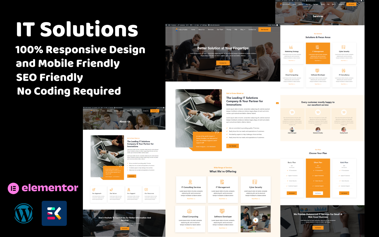 Kit Graphique #372483 It Solutions Divers Modles Web - Logo template Preview
