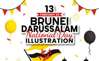 13 Brunei Darussalam National Day Illustration