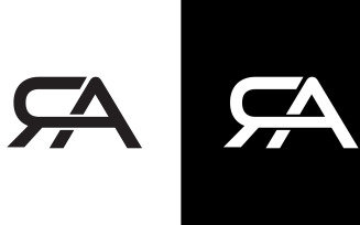 Letter ra, ar abstract company or brand Logo Design