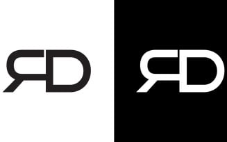 Letter rd, dr abstract company or brand Logo Design
