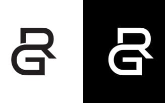 Letter rg, gr abstract company or brand Logo Design