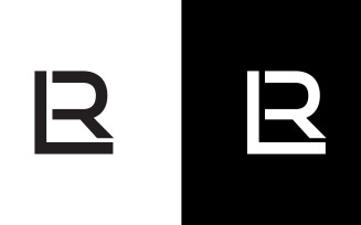 Letter rl, lr abstract company or brand Logo Design