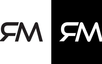 Letter rm, mr abstract company or brand Logo Design