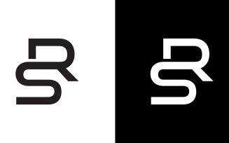 Letter rs, sr abstract company or brand Logo Design