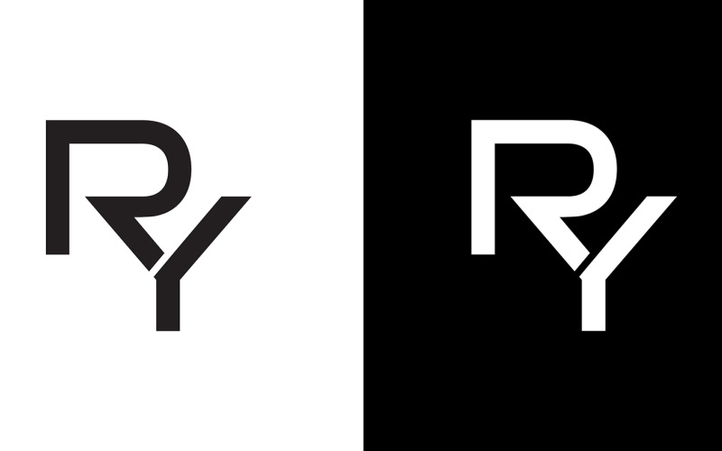 Letter ry, yr abstract company or brand Logo Design Logo Template