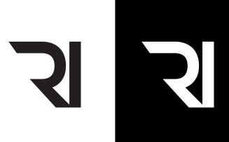 Ri, ir Letter abstract company or brand Logo Design