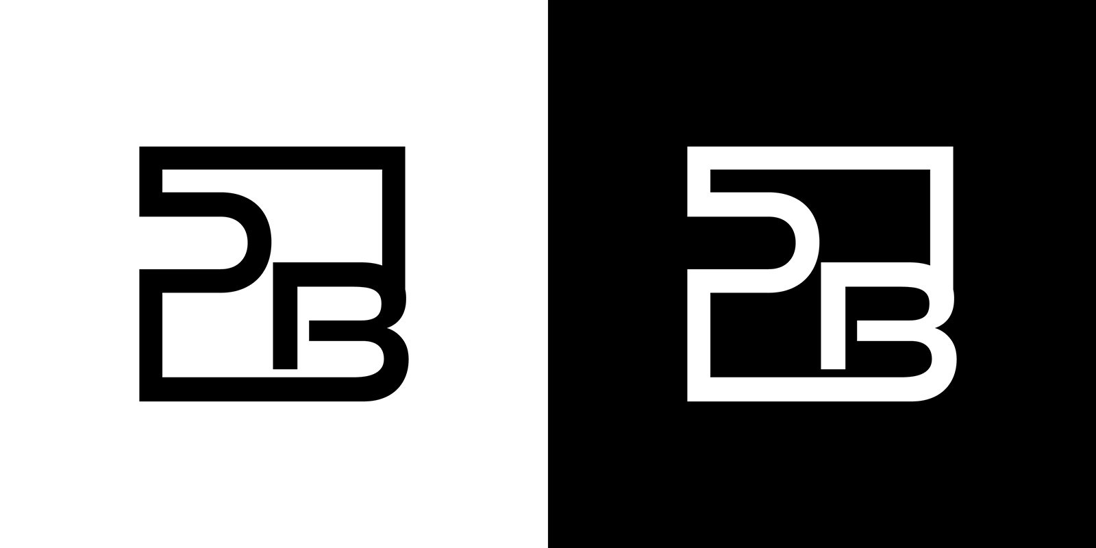 Kit Graphique #372530 Lettre Pb Web Design - Logo template Preview