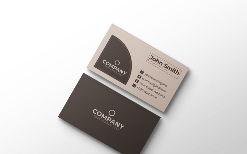 Creative and Clean Business Card Template Corporate Identity