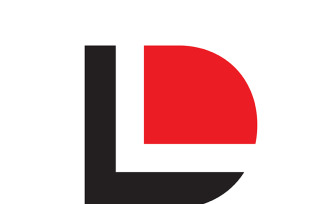 Letter dl, ld abstract company or brand Logo Design
