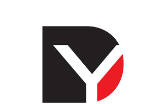Letter dy, yd abstract company or brand Logo Design