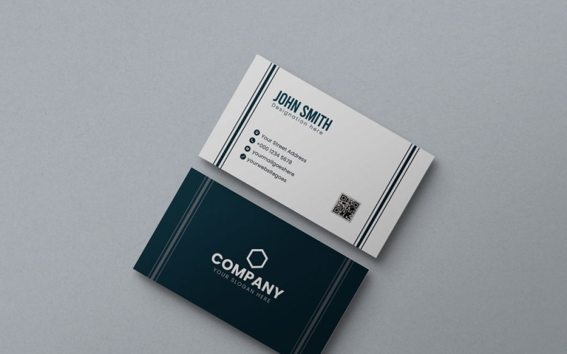 Minimalist business card layout Corporate Identity