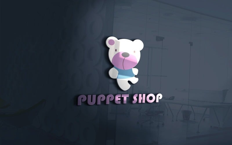 Puppet Shop Logo Kids Vector File Logo Template