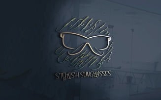 Stylish Sunglasses Logo Template Vector File