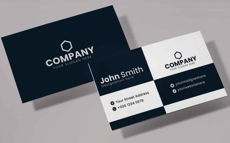 Vector modern business card design Corporate Identity