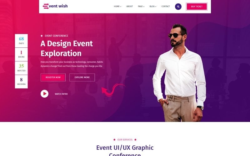 Digital – Conference & Meetup Event HTML5 Template Website Template