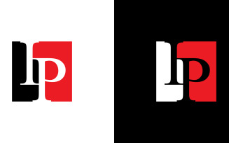 Letter ip, pi abstract company or brand Logo Design