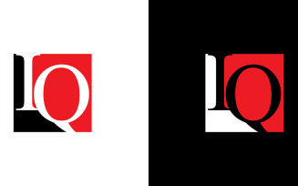 Letter iq, qi abstract company or brand Logo Design