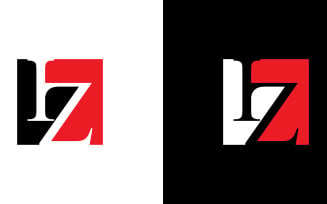 Letter iz, zi abstract company or brand Logo Design