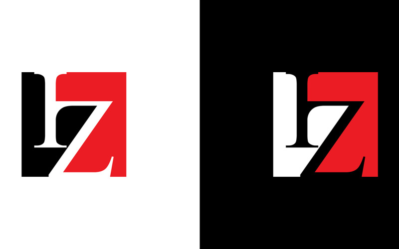 Letter iz, zi abstract company or brand Logo Design Logo Template