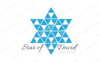 Star of David Logo Design Template