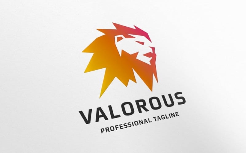 Valorous Lion Pro Business Logo Logo Template