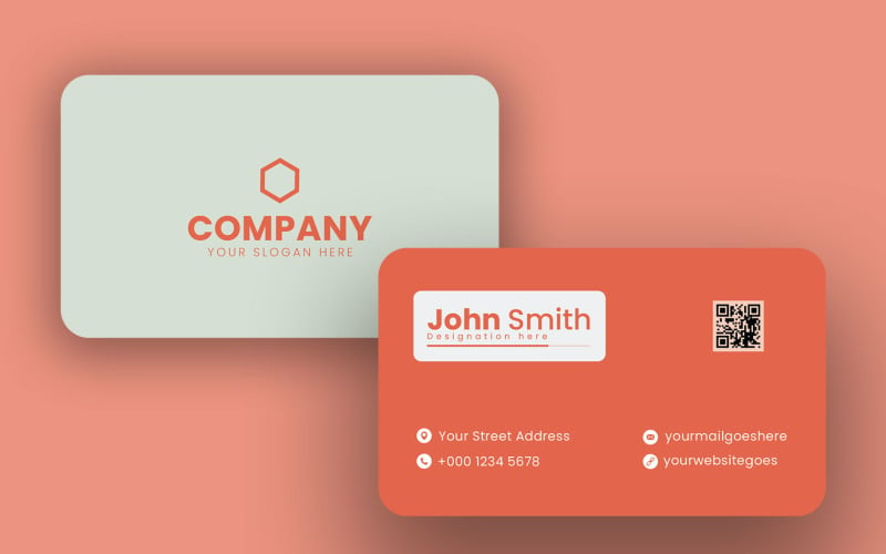 Vector Modern Business Card - Modern Business Card Layout Corporate Identity