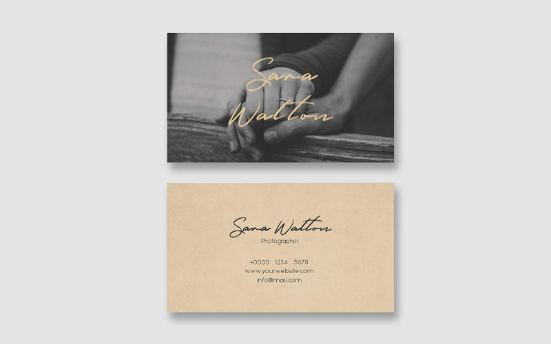 Wedding Photography Business Card Corporate Identity