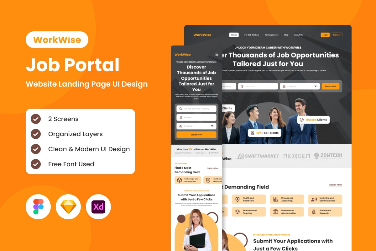 Template #372768 Layout Ui Webdesign Template - Logo template Preview