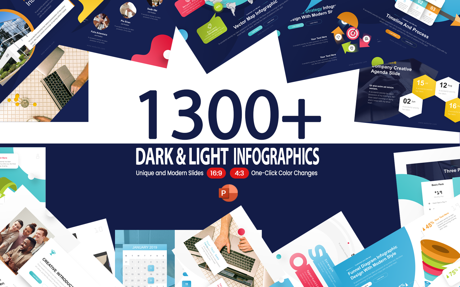 D&L - Business Infographics PowerPoint Template