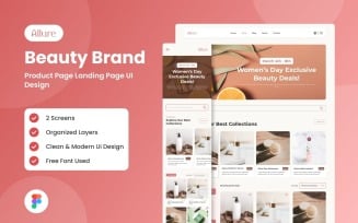Allure - Beauty Brand Website Landing Page-2