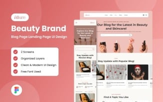 Allure - Beauty Brand Website Landing Page-3