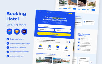 Booking Hotel Website Landing Page