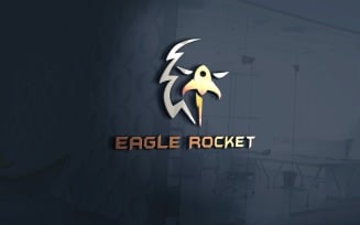 Eagle Rocket Logo Vector File Template