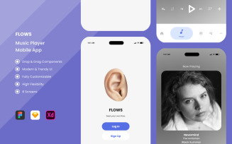 Flows - Music Player Mobile Apps