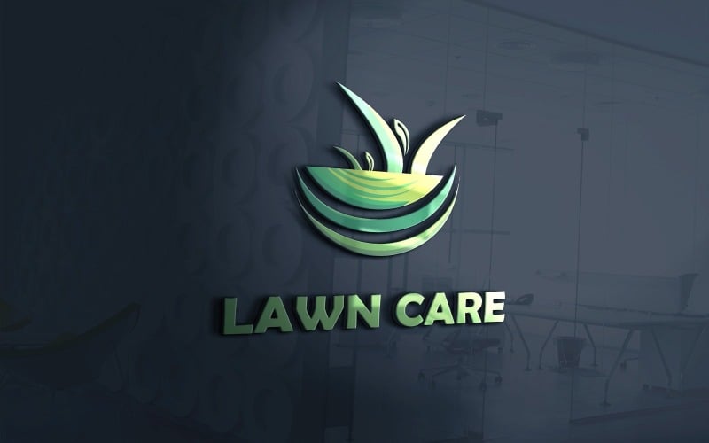 Lawn Care Grass Logo Vector File Logo Template