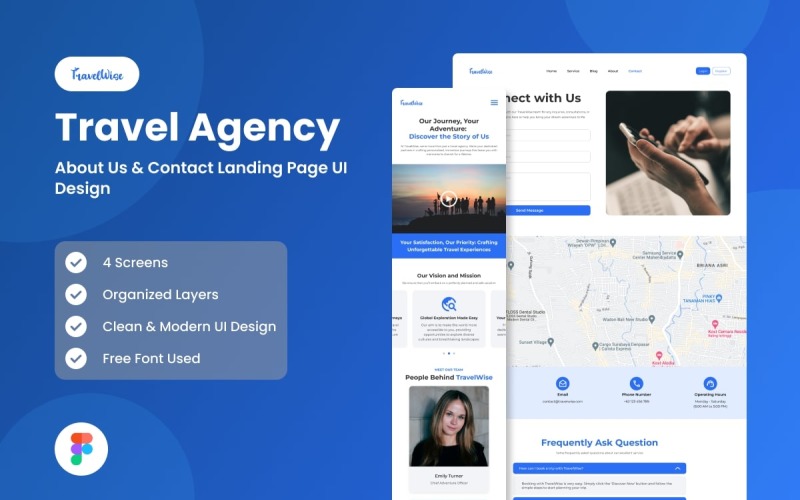 TravelWise - Travel Agency Website Landing Page-3 UI Element
