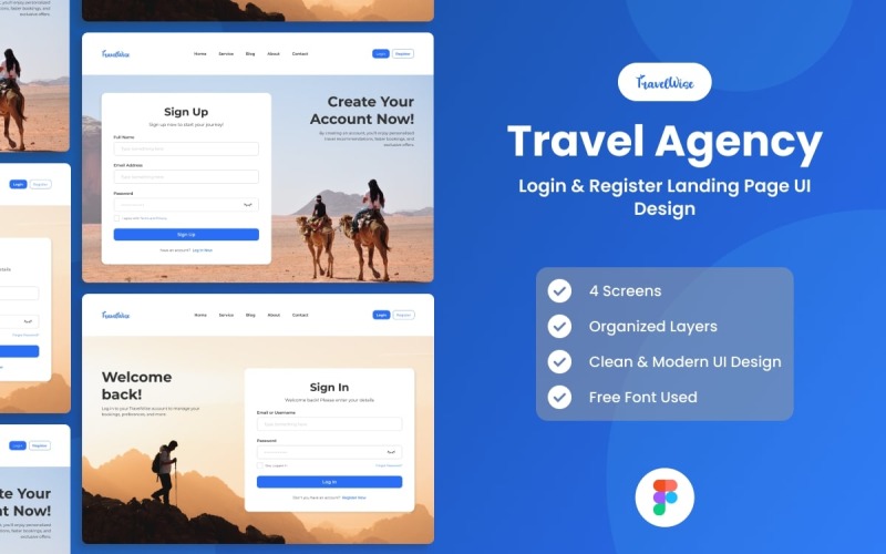 TravelWise - Travel Agency Website Landing Page-4 UI Element