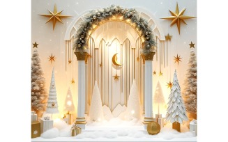 White Christmas Background Illustration High Quality